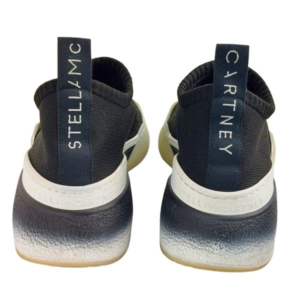 STELLA MCCARTNEY Loop Sock Sneakers Black & White Size 37 / US 7 - Picture 3 of 9